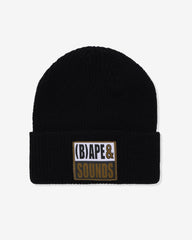 BAPE (B)APE SOUNDS KNIT CAP - BLACK -
