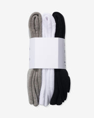 UNDEFEATED ICON CREW SOCK, 3-PACK - MULTI