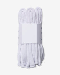 UNDEFEATED ICON CREW SOCK, 3-PACK - WHITE
