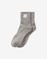 UNDEFEATED ICON ANKLE SOCK - HEATHER GREY
