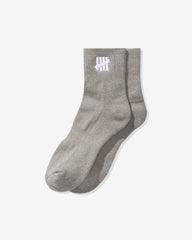 UNDEFEATED ICON ANKLE SOCK - HEATHER GREY