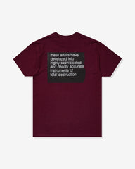 UACTP CLUB S/S TEE - BURGUNDY
