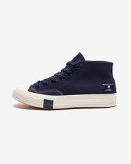 CONVERSE X UNDEFEATED CHUCK 70 MID - BLACKIRIS/ PARCHMENT -