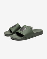 UNDEFEATED ICON CLASSIC SLIDE - OLIVE/BLACK