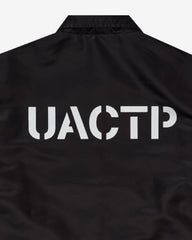 UACTP STENCIL COACHES JACKET - BLACK