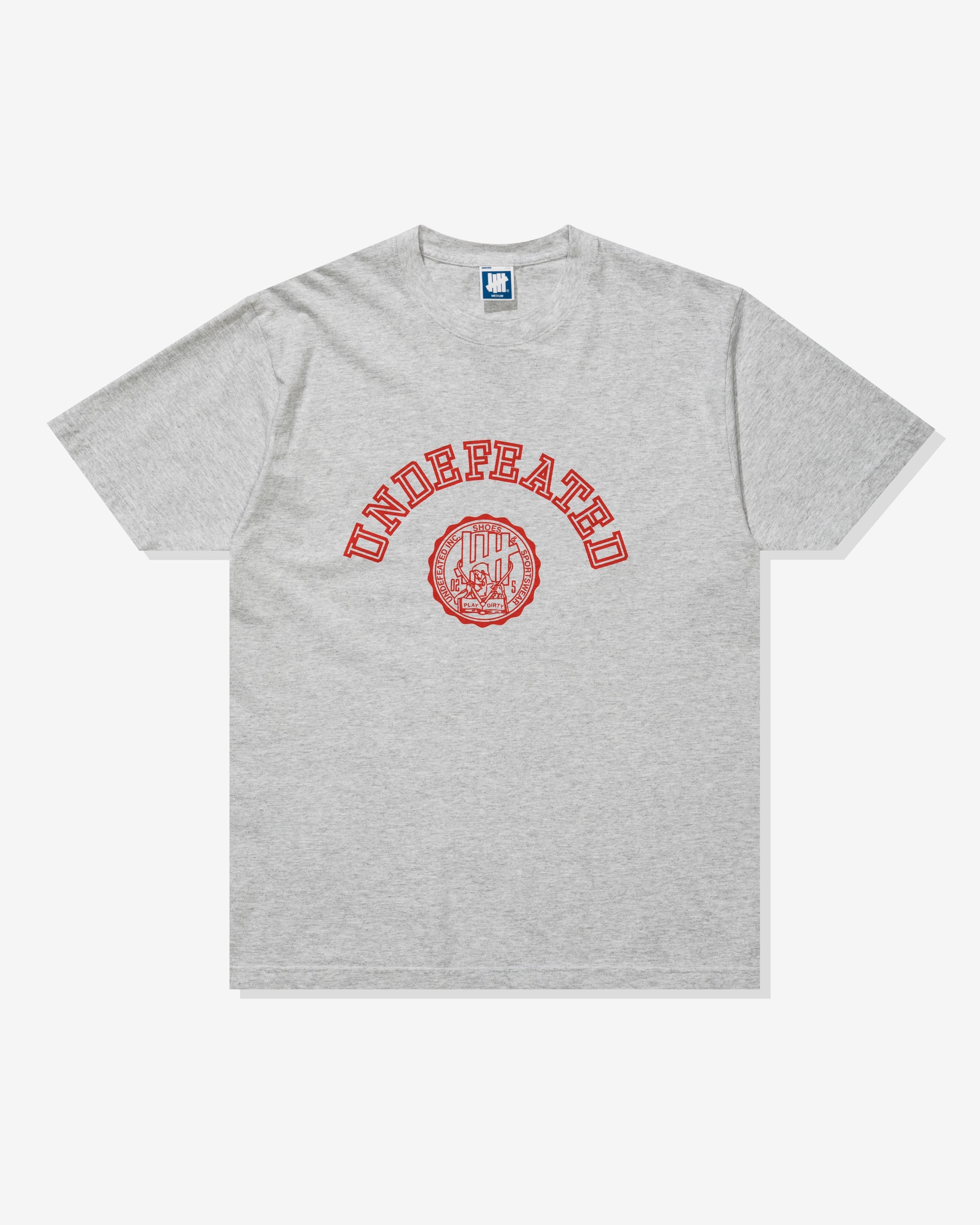 UNDEFEATED CREST S/S TEE - HEATHER GREY