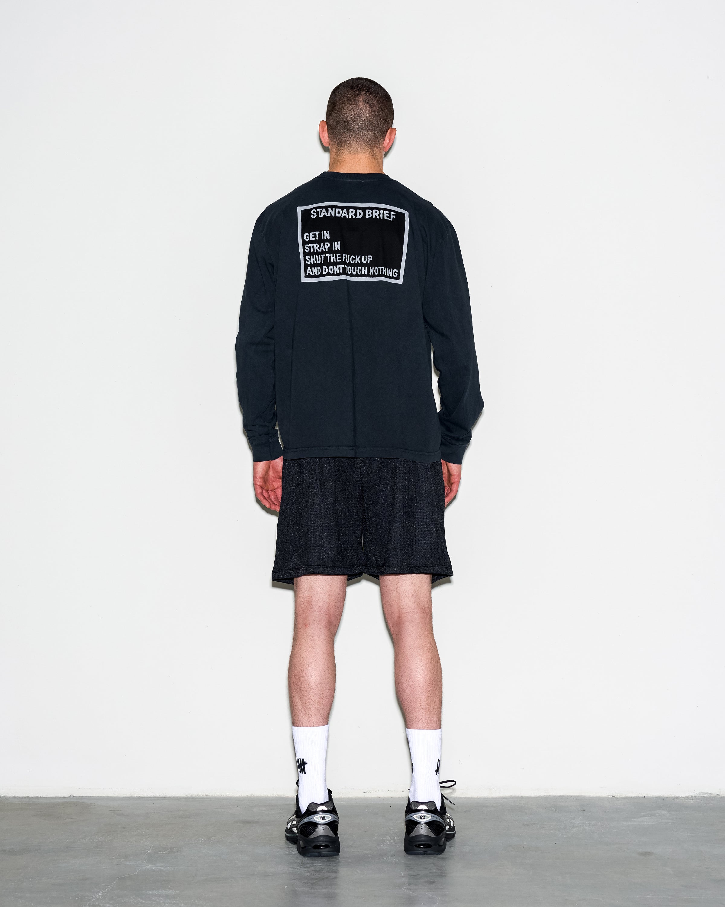 UACTP X GARDAR EIDE EINARSSON STENCIL MESH SHORT - NAVY