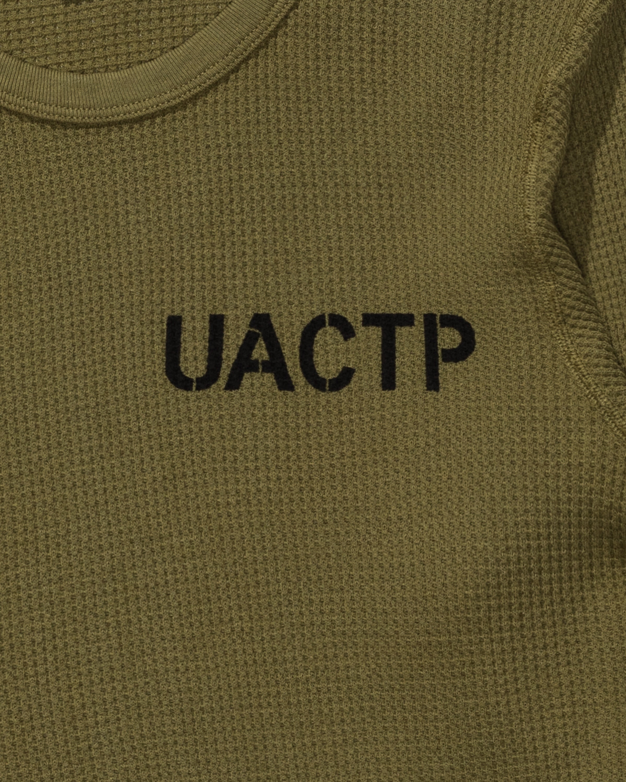 UACTP X GARDAR EIDE EINARSSON STENCIL L/S THERMAL - OLIVE