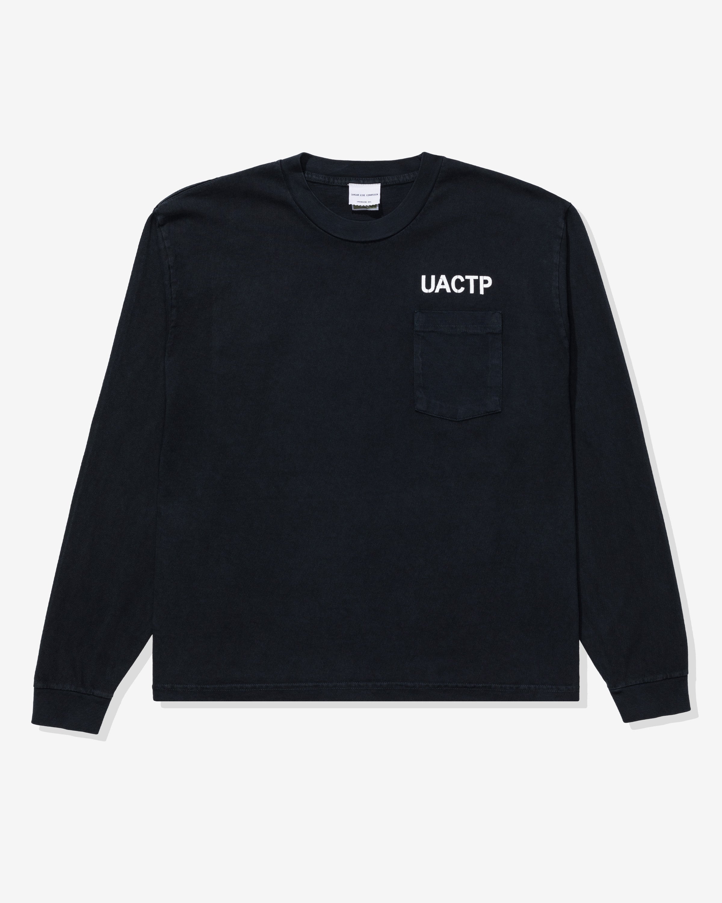 UACTP X GARDAR EIDE EINARSSON STENCIL L/S POCKET TEE - BLACK