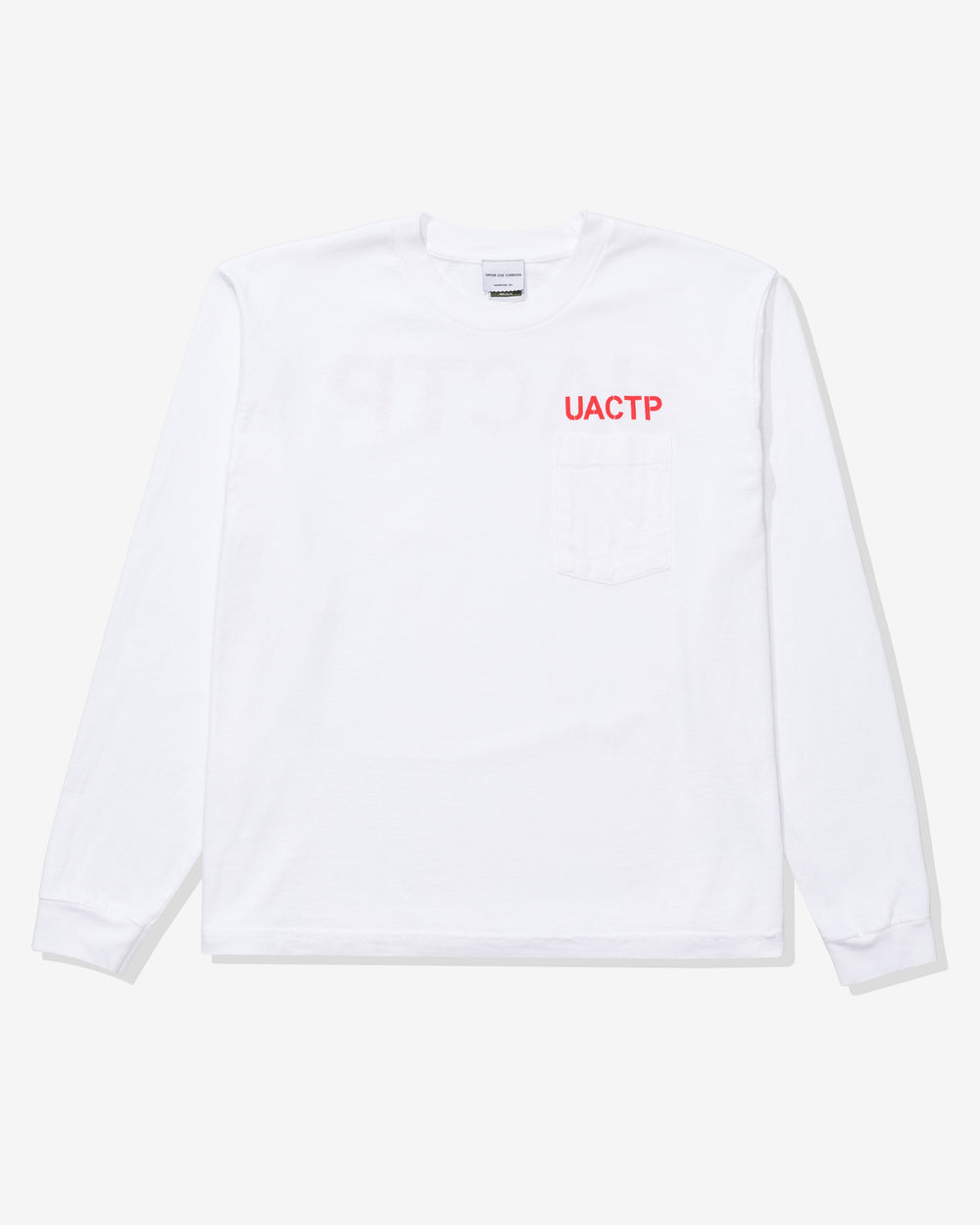 UACTP X GARDAR EIDE EINARSSON STENCIL L/S POCKET TEE - WHITE