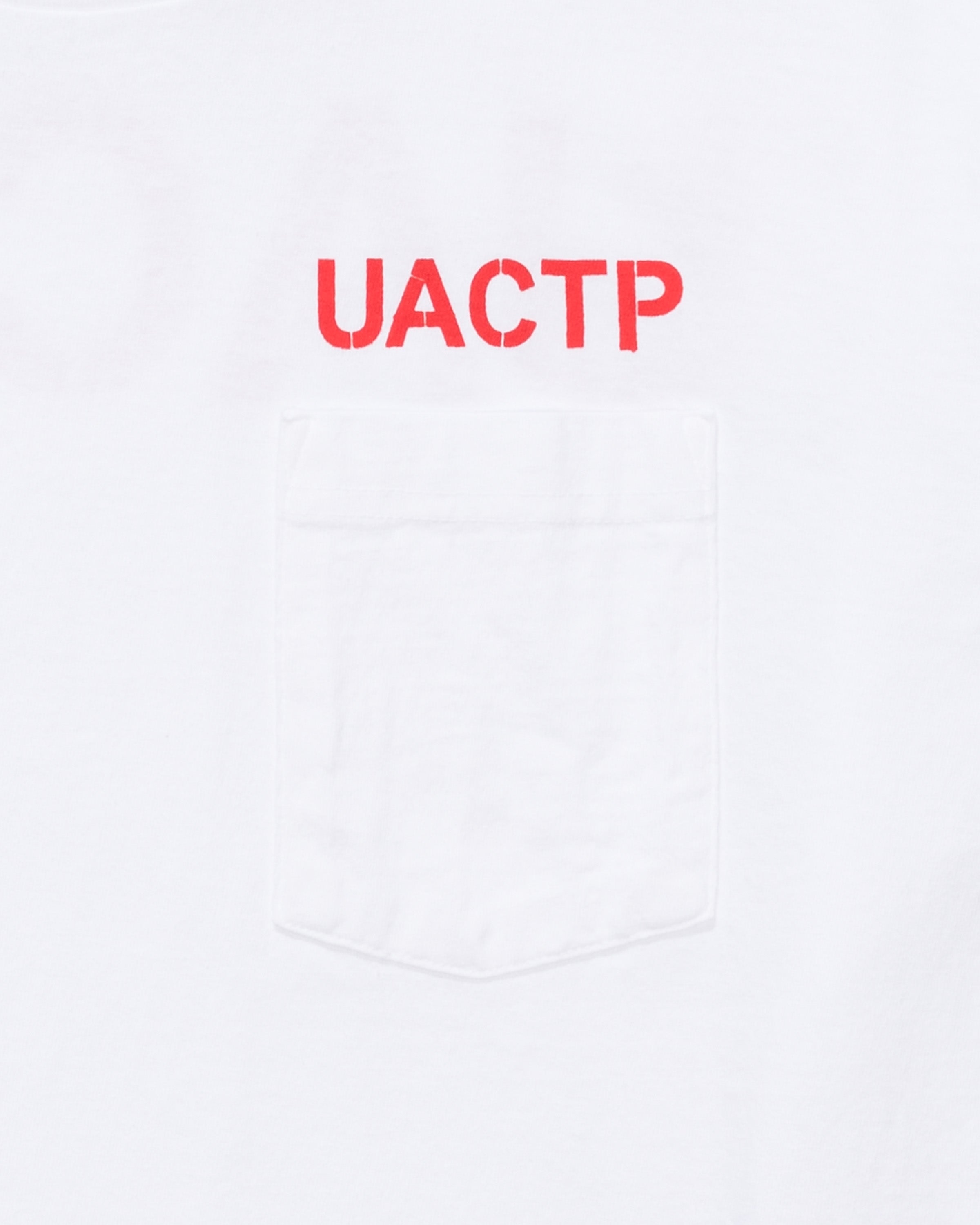 UACTP X GARDAR EIDE EINARSSON STENCIL L/S POCKET TEE - WHITE