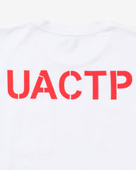 UACTP X GARDAR EIDE EINARSSON STENCIL L/S POCKET TEE - WHITE