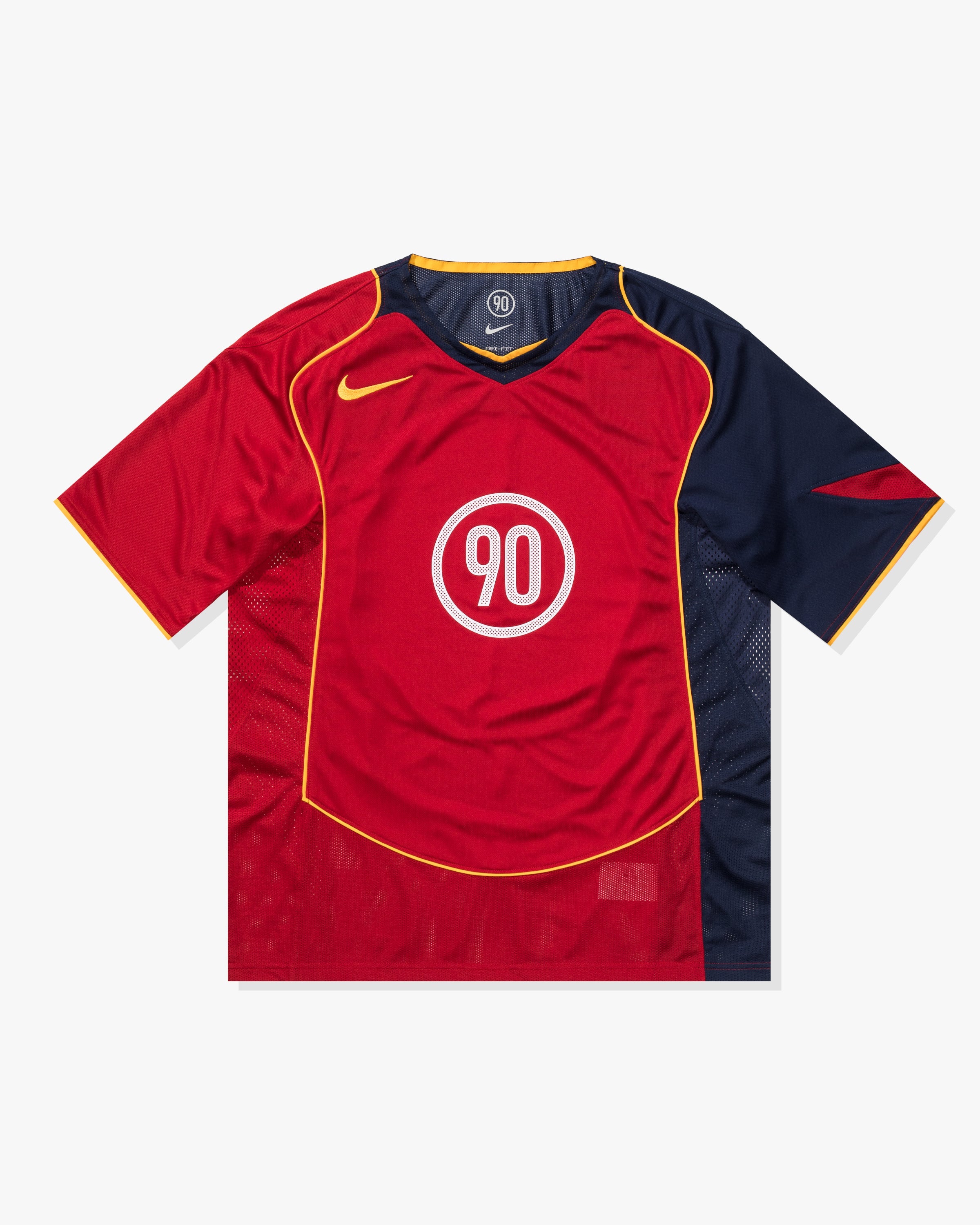 NIKE TOTAL 90 MEN'S DRI-FIT SOCCER JERSEY - GYMRED -