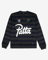 PATTA STRIPED LS FOOTBALL JERSEY - FORGEDIRON -