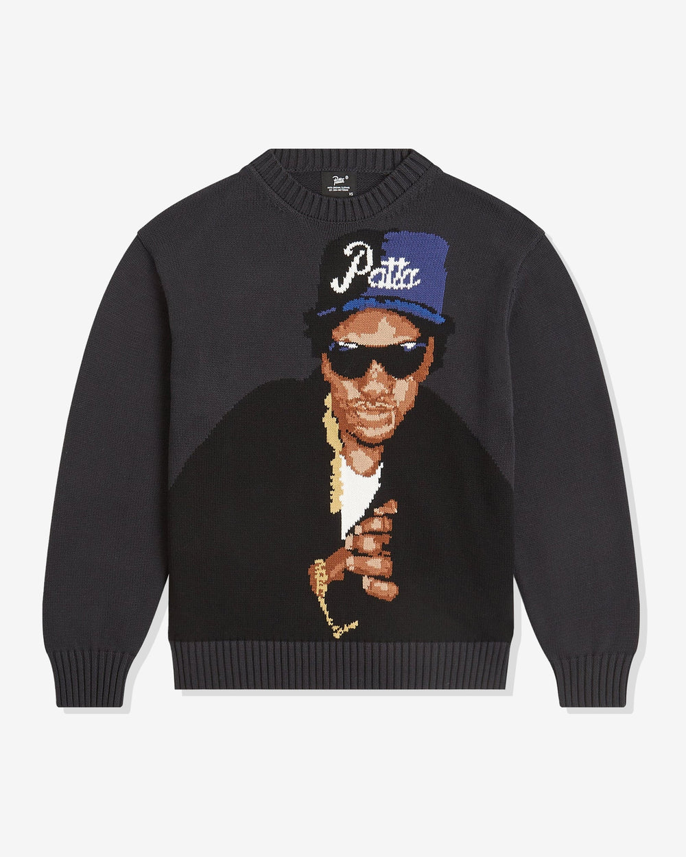 PATTA OLD SCHOOL KNITTED SWEATER - MOONLESSNIGHT -