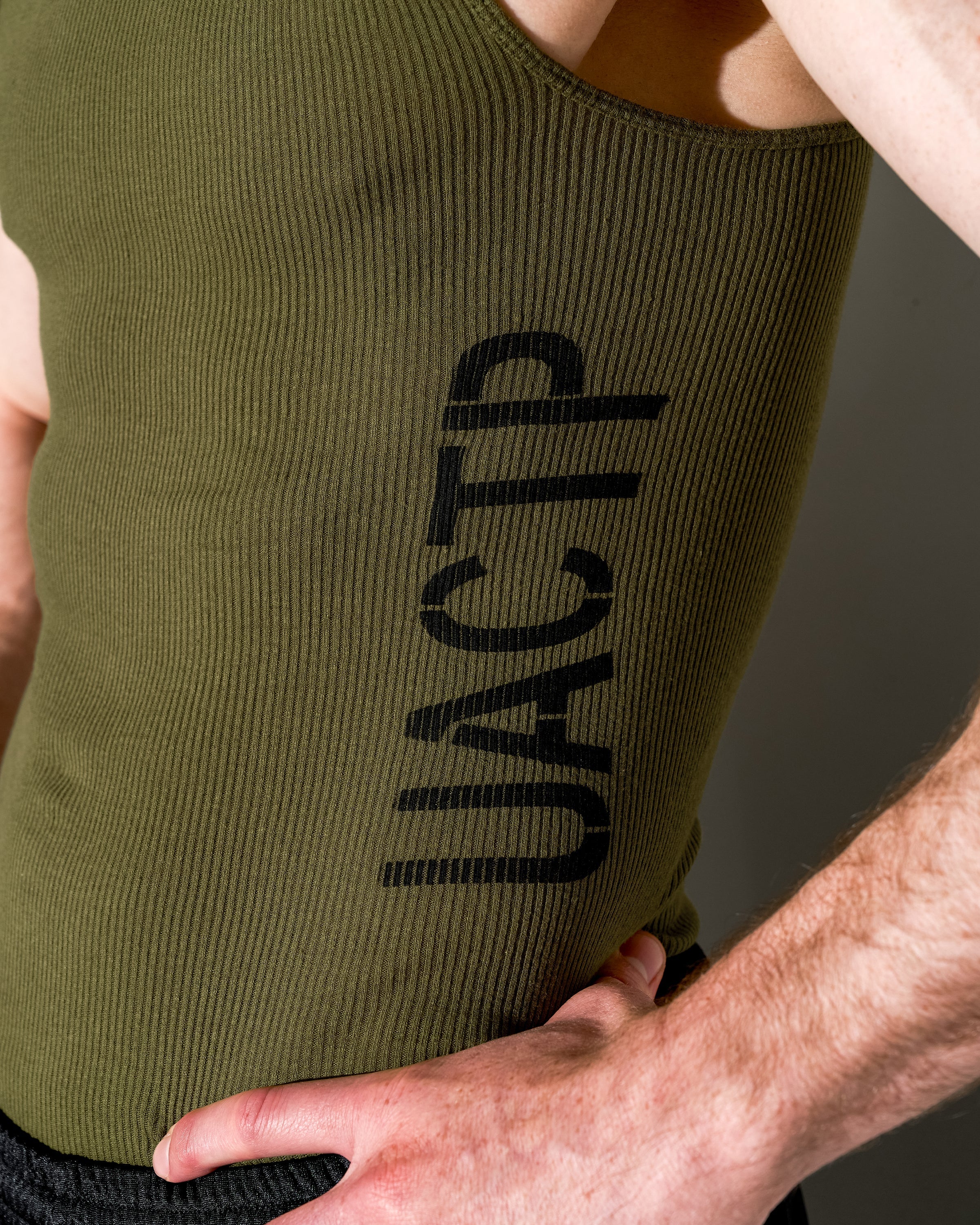 UACTP X GARDAR EIDE EINARSSON STENCIL RIB TANK - BLACK