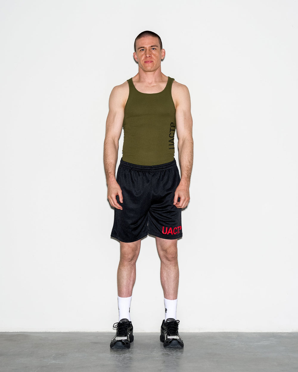 UACTP X GARDAR EIDE EINARSSON STENCIL RIB TANK - BLACK