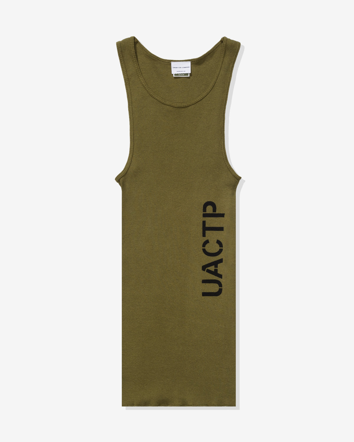 UACTP X GARDAR EIDE EINARSSON STENCIL RIB TANK - OLIVE