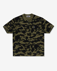 BAPE 1ST CAMO ONE POINT POLO M リラックス - GREEN -