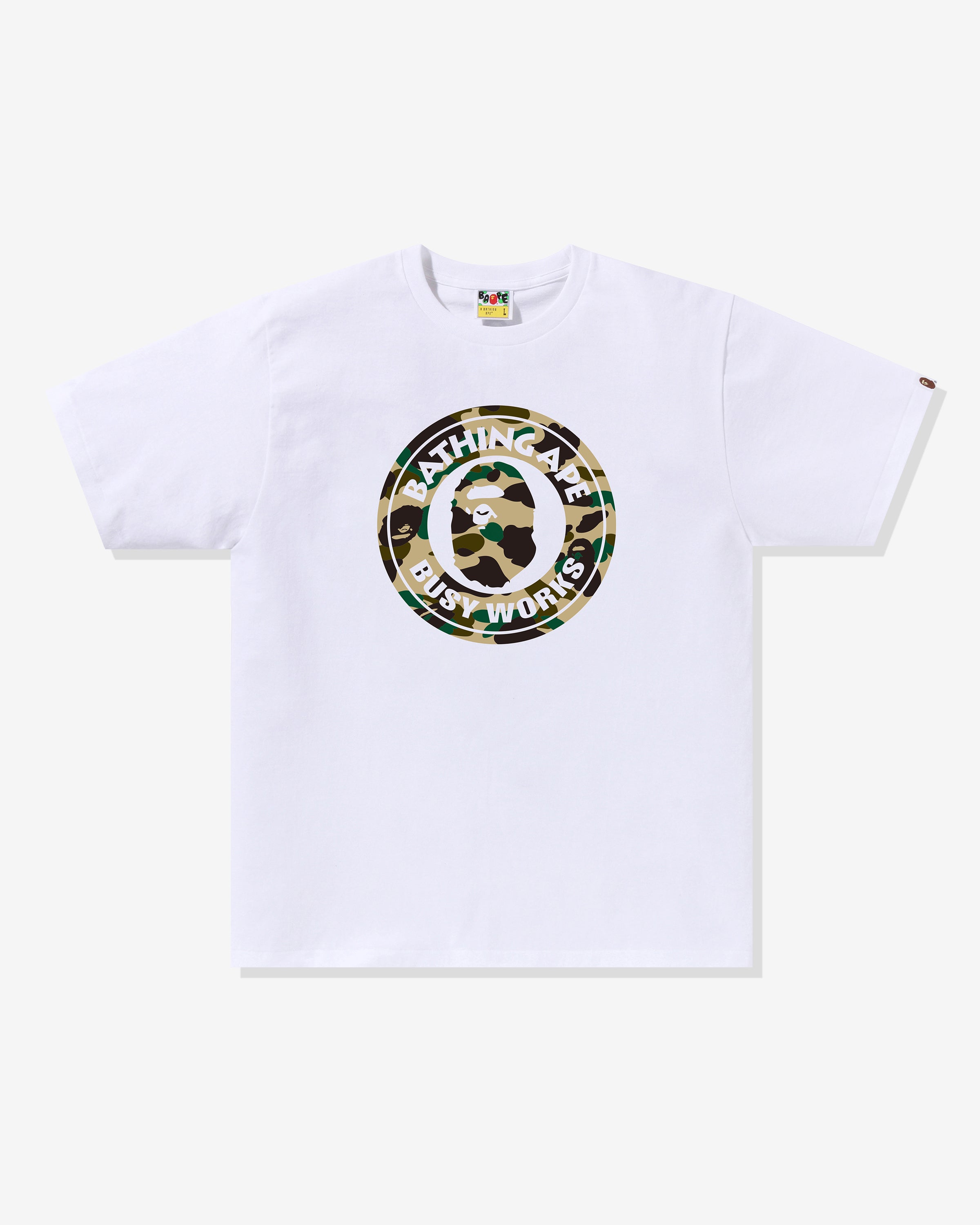 BAPE 1ST CAMO BUSY WORKS TEE - WHITE