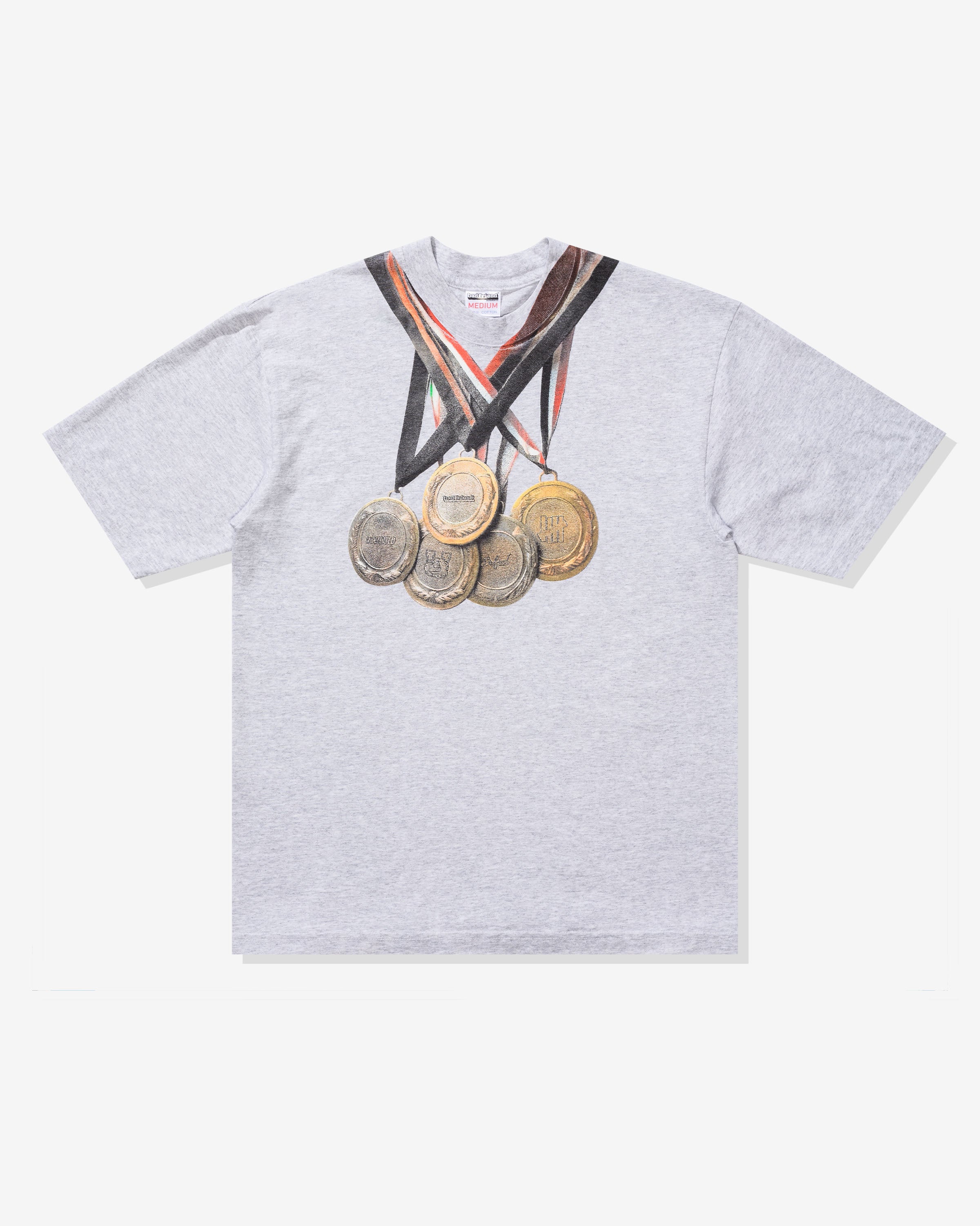 UNDEFEATED X BADFRIEND MEDALS S/S TEE - HEATHER GREY -