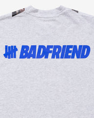 UNDEFEATED X BADFRIEND MEDALS S/S TEE - HEATHER GREY -