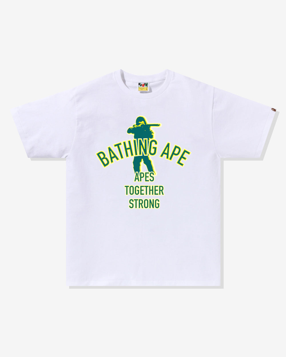 BAPE SOLDIER ATS TEE - WHITE -