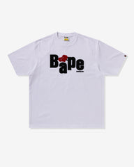 BAPE HEART APE HEAD RELAXED FIT TEE - WHITE -