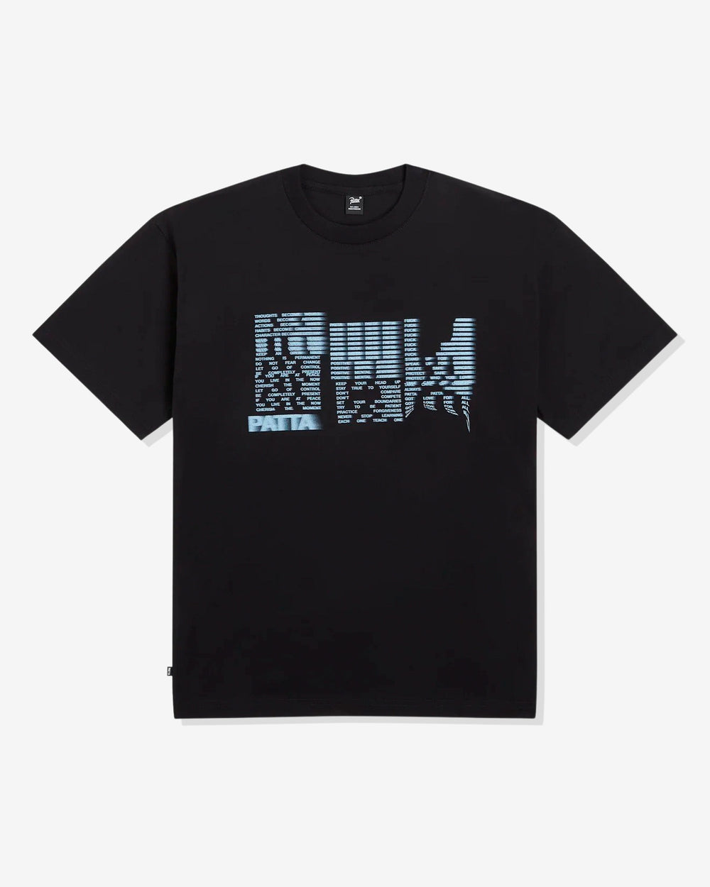 PATTA GLITCH LADY TEE - BLACK -
