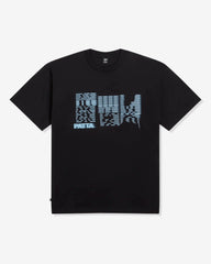 PATTA GLITCH LADY TEE - BLACK -