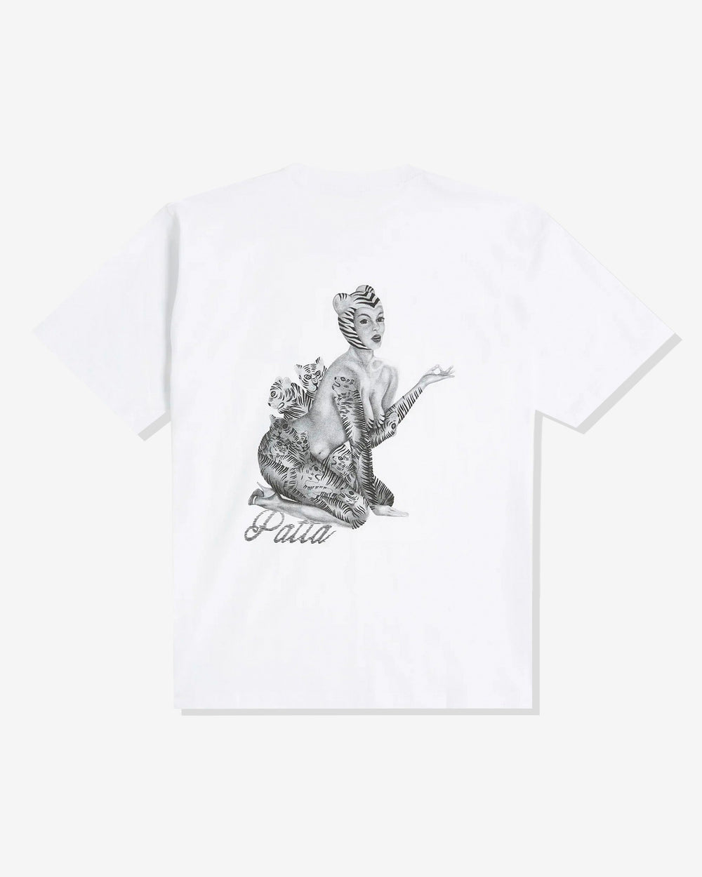 PATTA TIGER LADY TEE - WHITE -