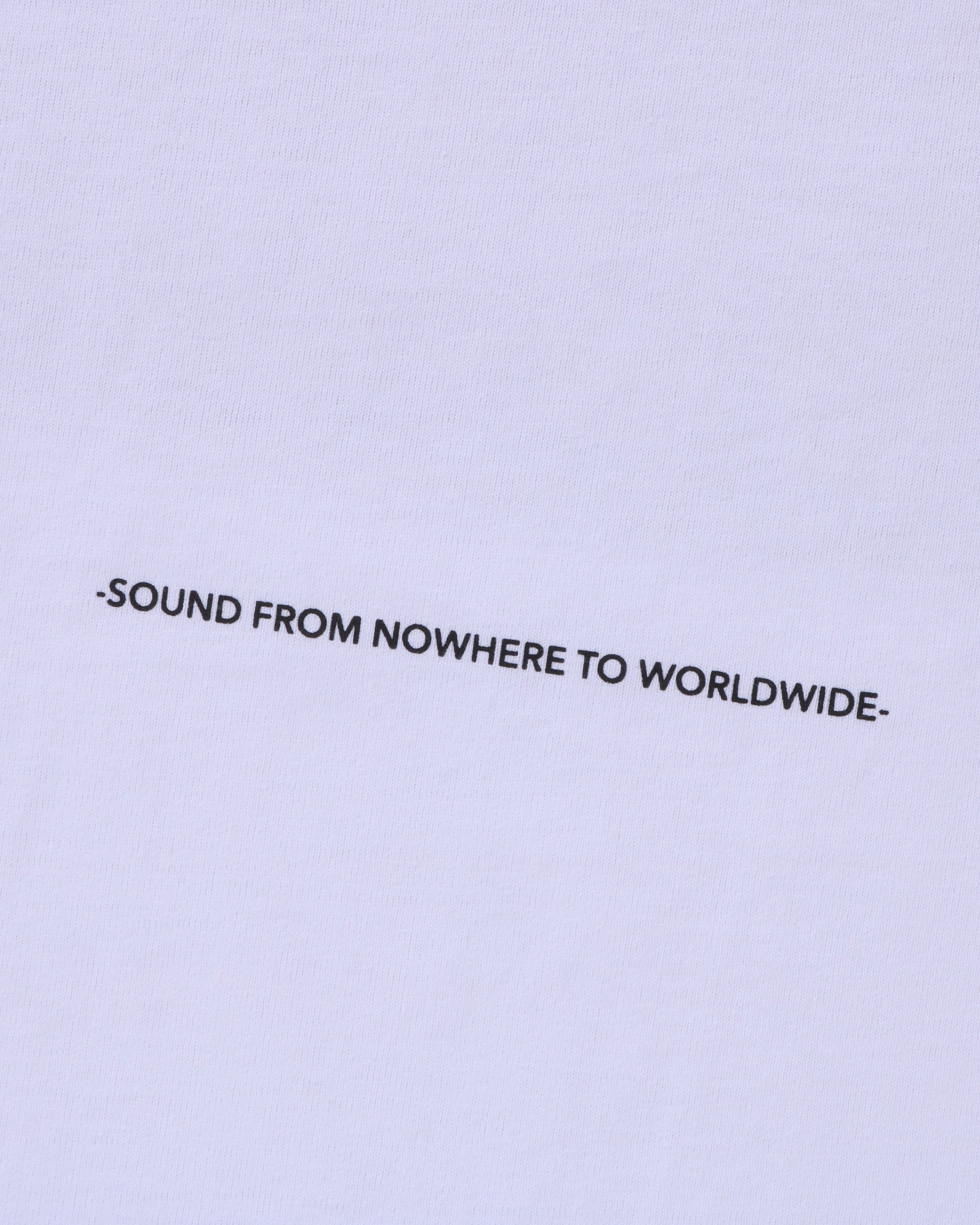 BAPE (B)APE SOUNDS LOGO TEE - WHITE -