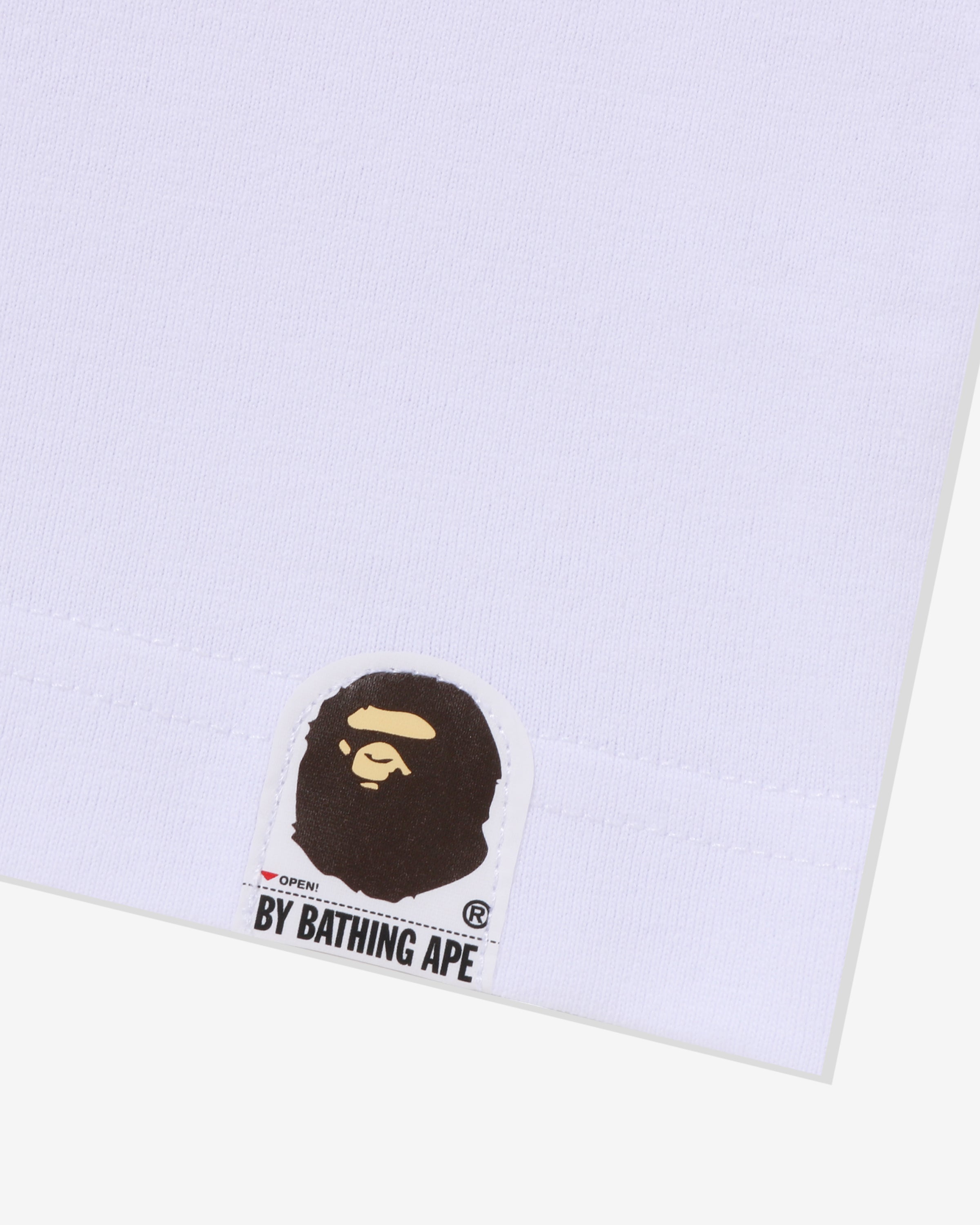 BAPE (B)APE SOUNDS LOGO TEE - WHITE -