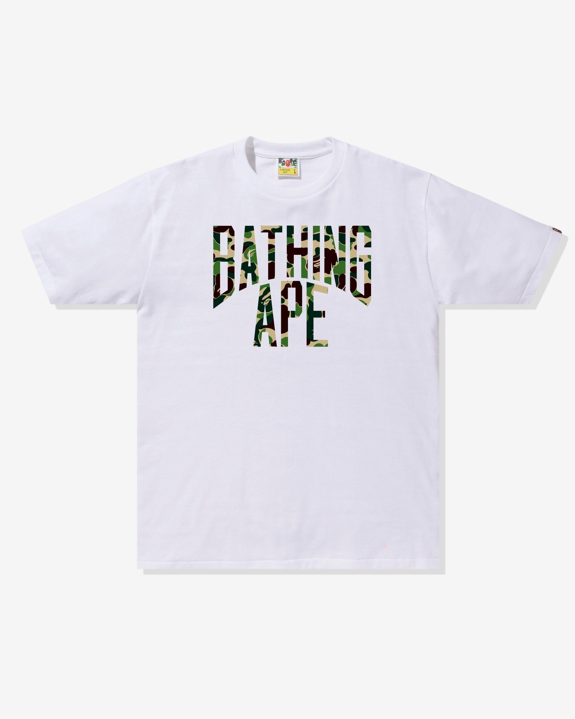 BAPE ABC CAMO NYC LOGO TEE - WHITE -