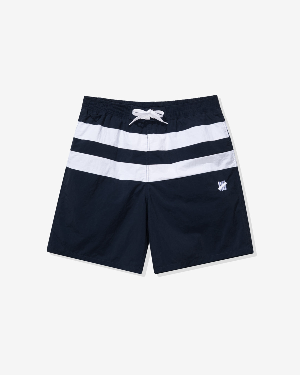 UNDEFEATED STRIPED SWIM SHORT - NAVY