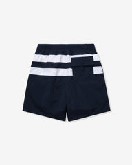 UNDEFEATED STRIPED SWIM SHORT - NAVY