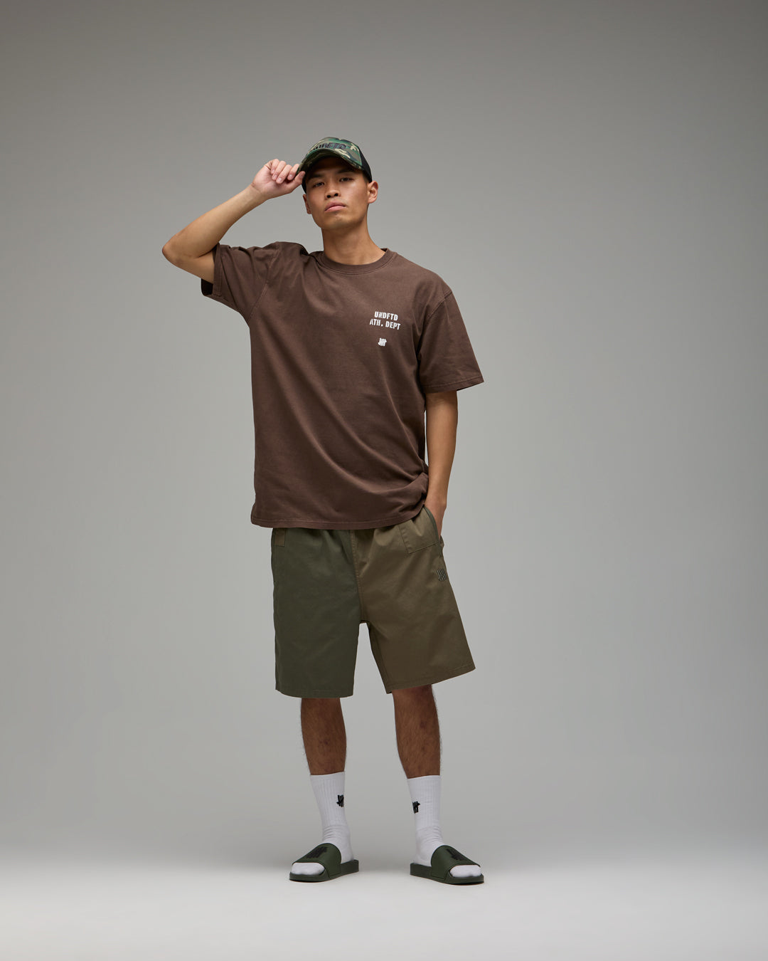 UNDEFEATED PATCHWORK SHORT - LIGHT TAN