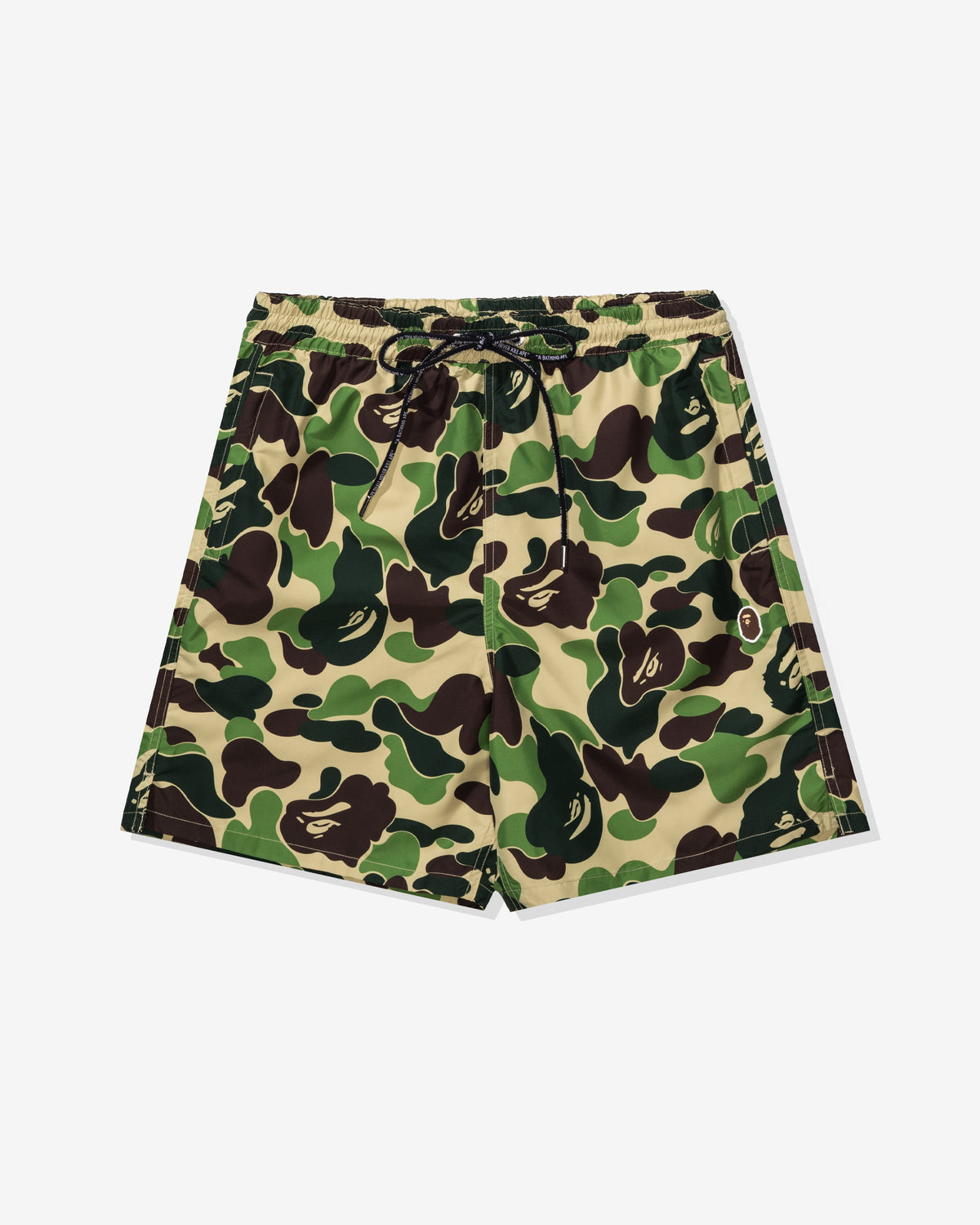 BAPE ABC CAMO ONE POINT RELAXED FIT WATER SHORTS - GREEN -