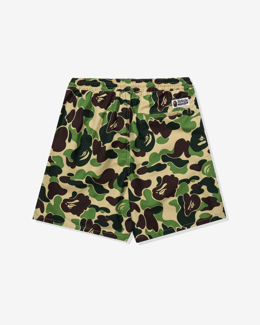 BAPE ABC CAMO ONE POINT RELAXED FIT WATER SHORTS - GREEN -