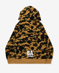 BAPE 1ST CAMO BAPE FULL ZIP HOODIE - YELLOW -