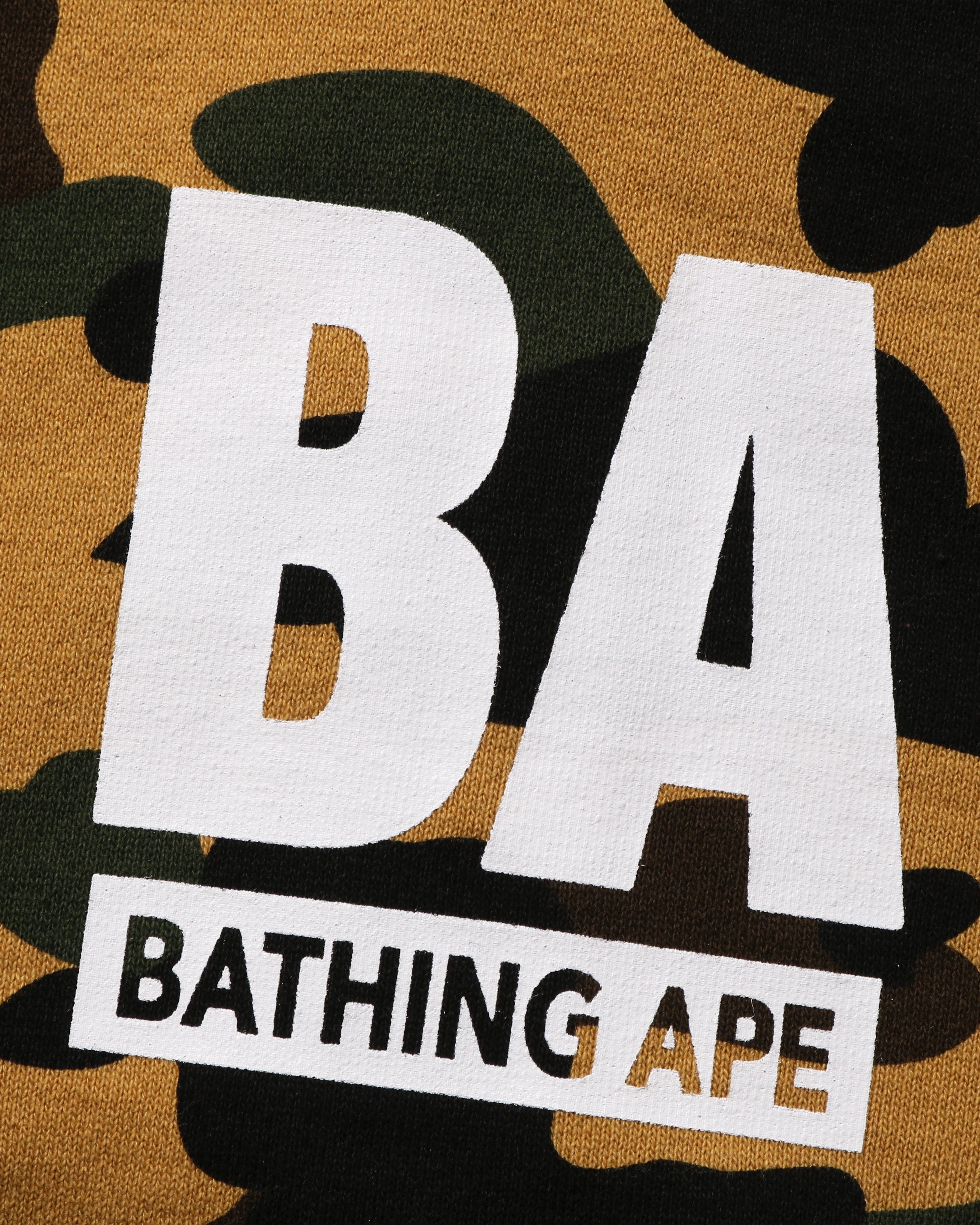 BAPE 1ST CAMO BAPE FULL ZIP HOODIE - YELLOW -
