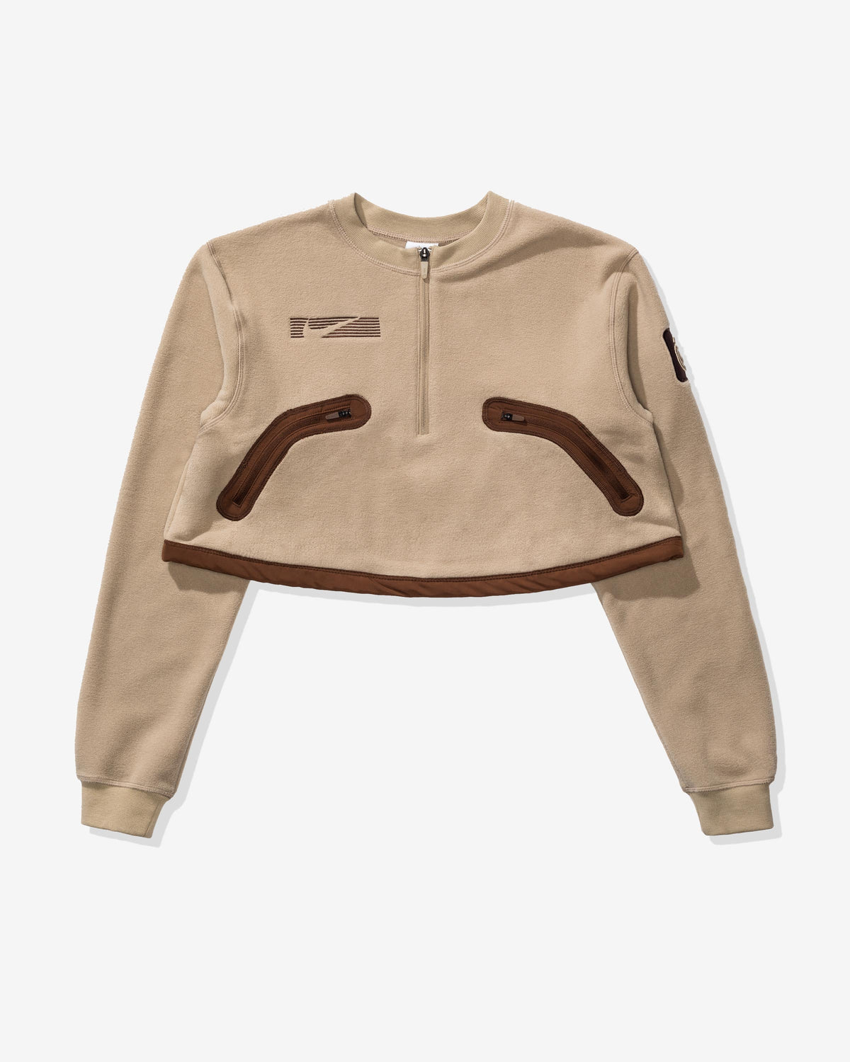 NIKE X TRAVIS SCOTT WOMEN'S NRG BH PO CREW - KHAKI -