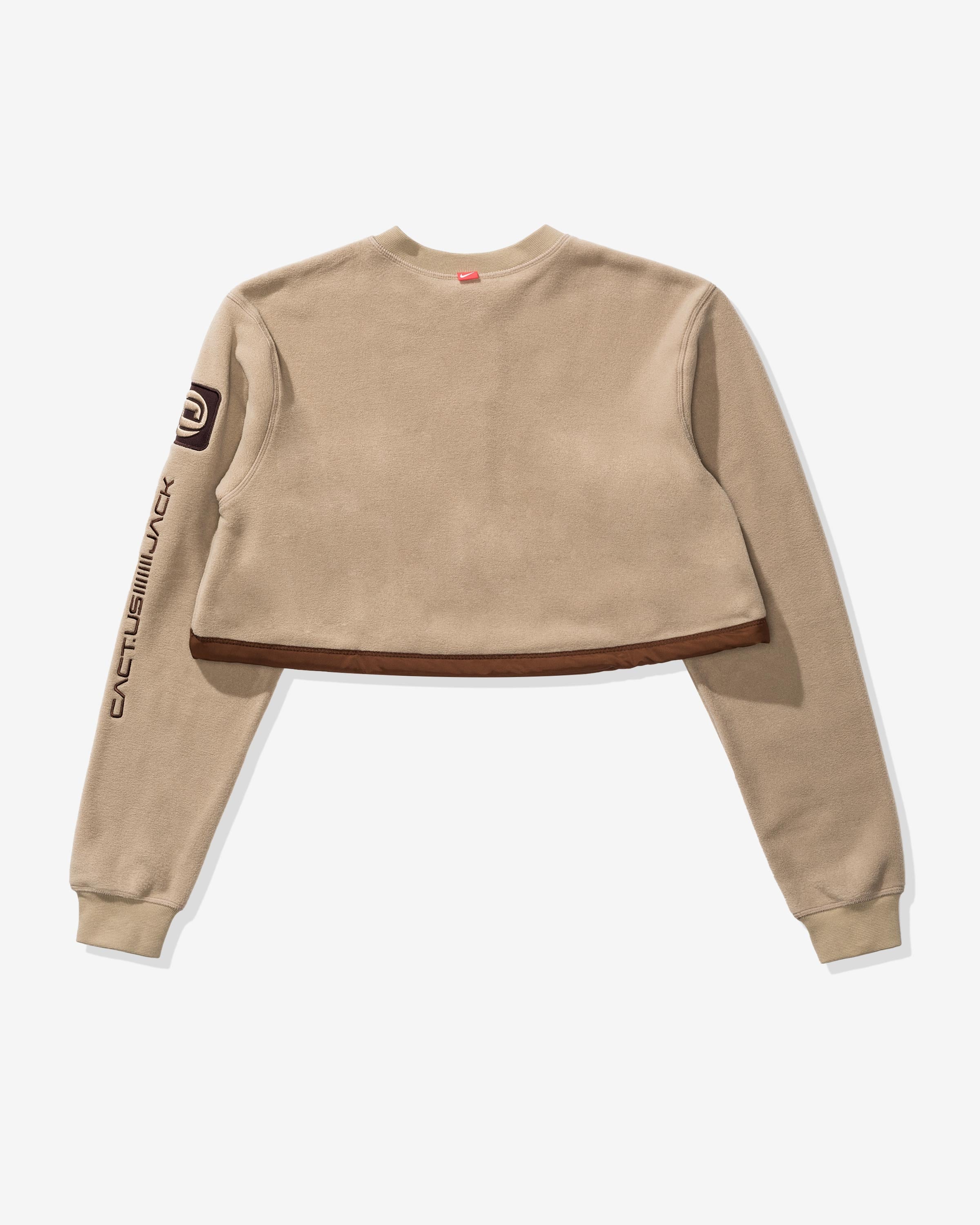 NIKE X TRAVIS SCOTT WOMEN'S NRG BH PO CREW - KHAKI -