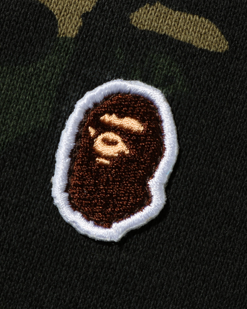 BAPE 1ST CAMO ONE POINT FULL ZIP HOODIE - GREEN