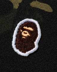 BAPE 1ST CAMO ONE POINT FULL ZIP HOODIE - GREEN