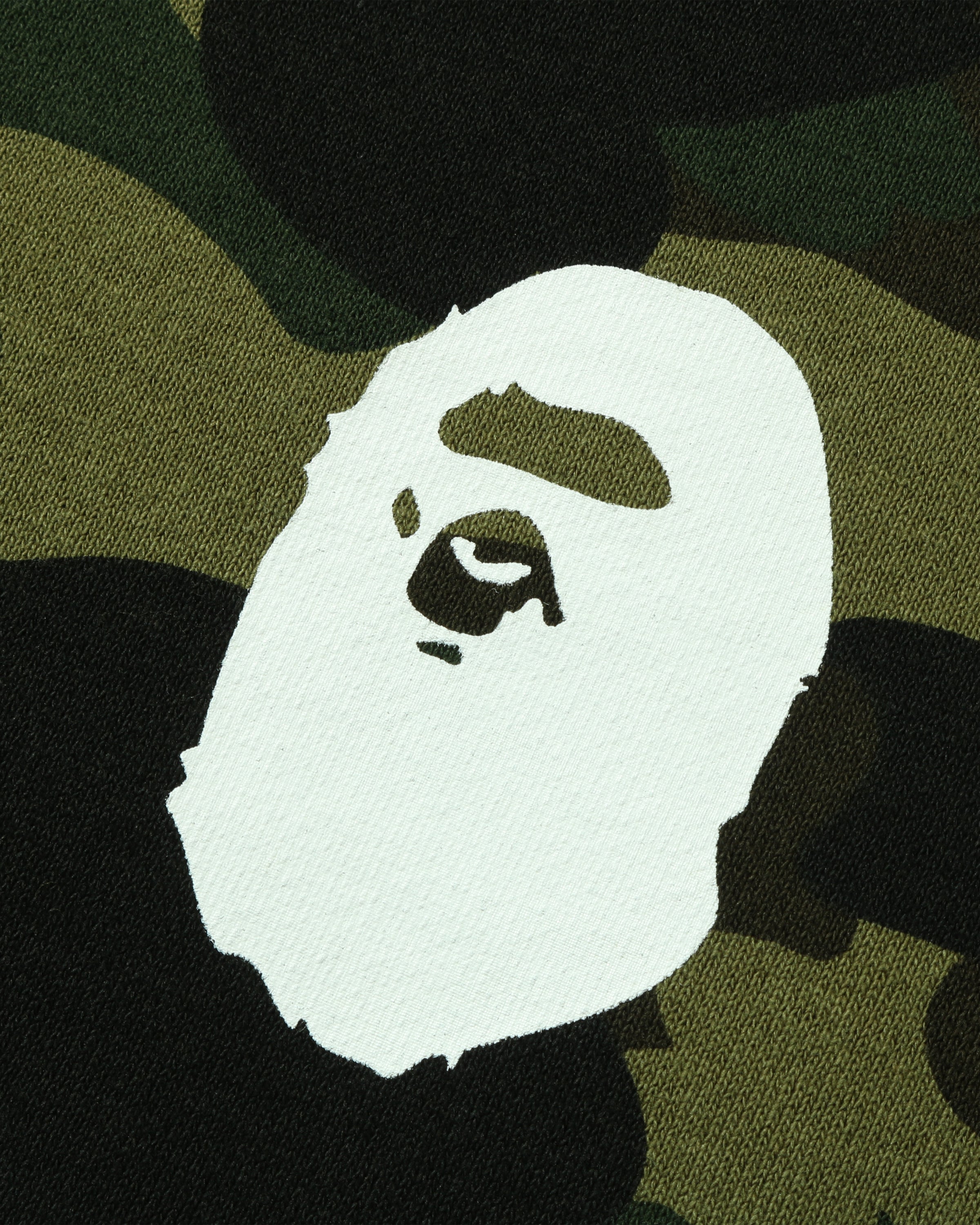 BAPE 1ST CAMO APE HEAD CREWNECK - GREEN -