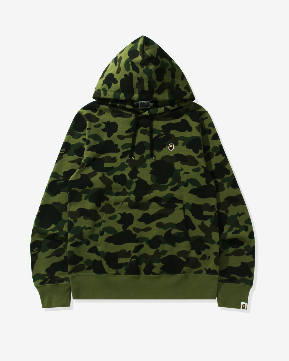 BAPE 1ST CAMO ONE POINT PULLOVER HOODIE - GREEN
