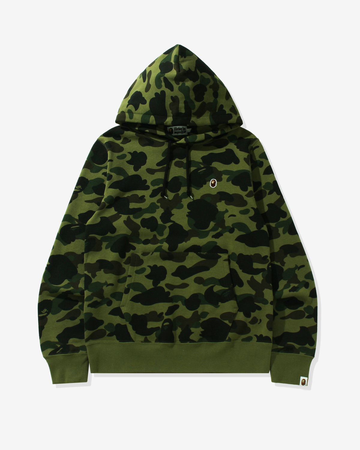 BAPE 1ST CAMO ONE POINT PULLOVER HOODIE - GREEN
