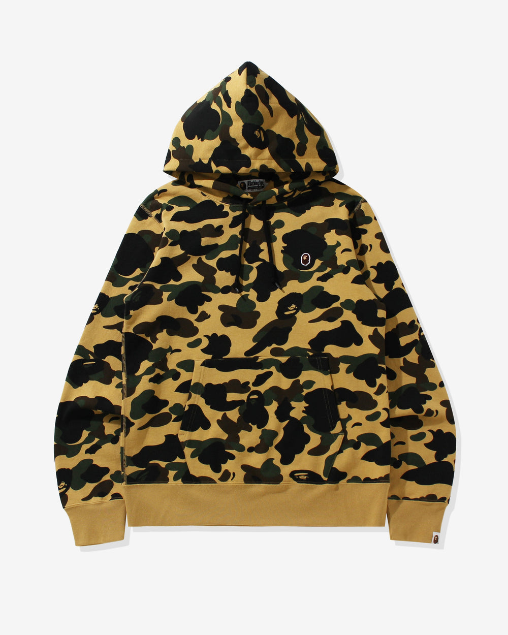 BAPE 1ST CAMO ONE POINT PULLOVER HOODIE - YELLOW