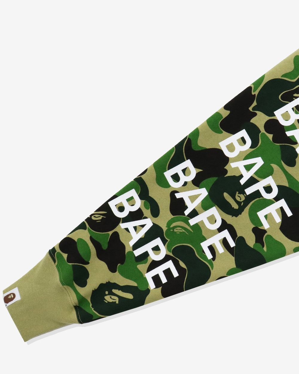 BAPE BIG ABC CAMO BAPE RELAXED FIT FULL ZIP HOODIE - GREEN